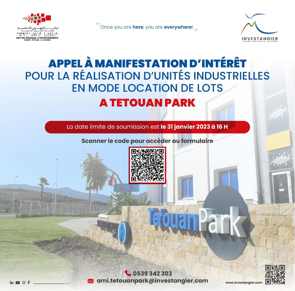 AMI: Dans le cadre des mesures de relance économique et de la promotion de l’emploi au niveau de la Préfecture de Mdiq-Fnideq